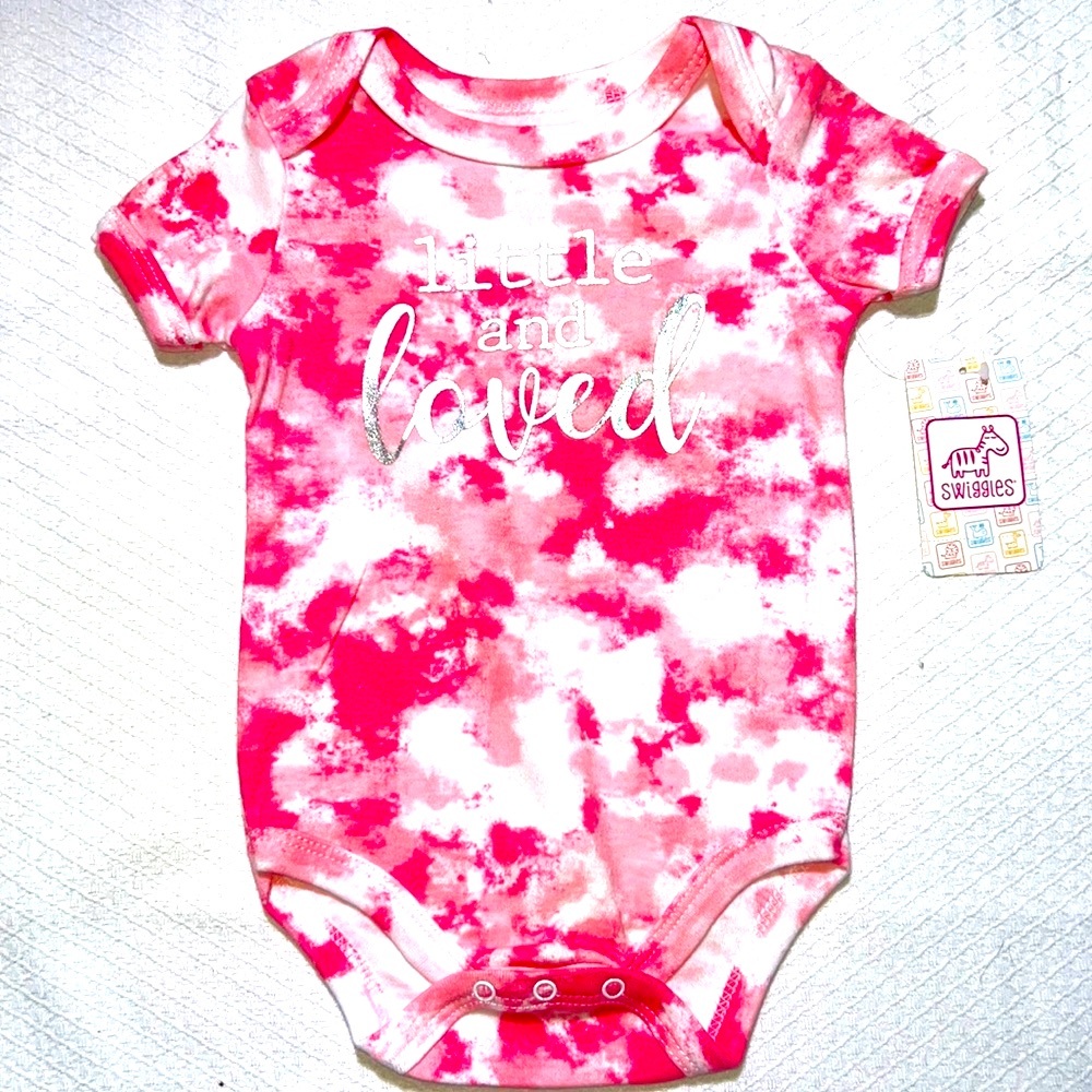 Baby Pink Tye Dry Onesie